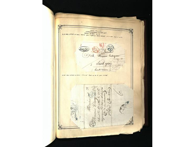 1757/1917, interessante Sammlung mit über 350 Briefen, dabei viel Vorphila bzw. markenlose Belege u.a. mit Kartenschluß, auße