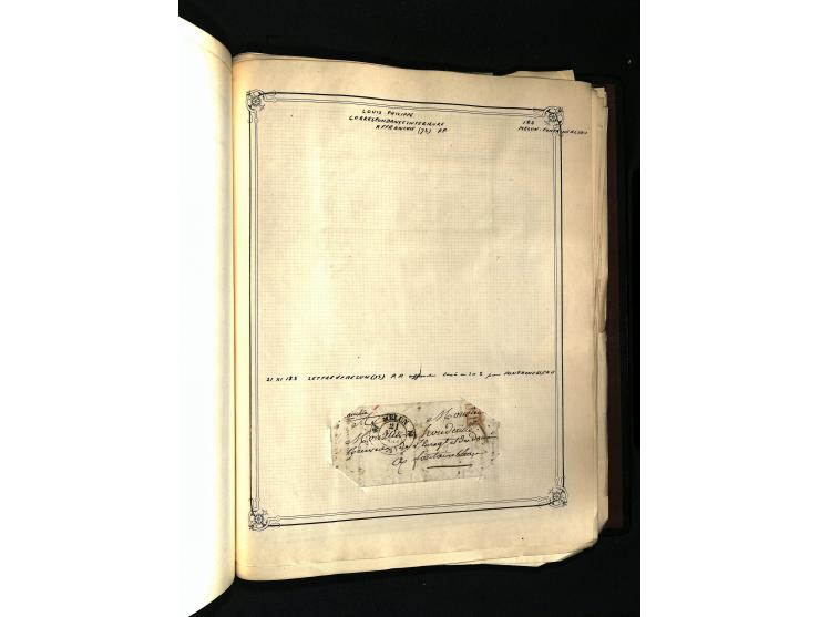 1757/1917, interessante Sammlung mit über 350 Briefen, dabei viel Vorphila bzw. markenlose Belege u.a. mit Kartenschluß, auße
