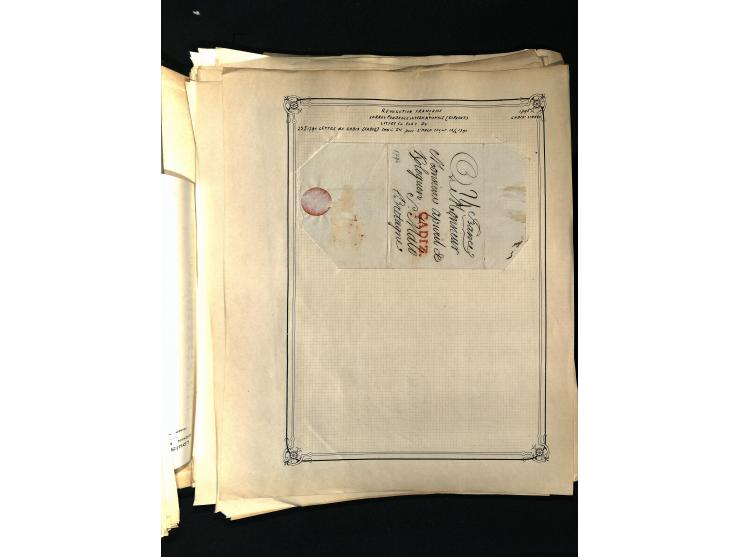 1757/1917, interessante Sammlung mit über 350 Briefen, dabei viel Vorphila bzw. markenlose Belege u.a. mit Kartenschluß, auße