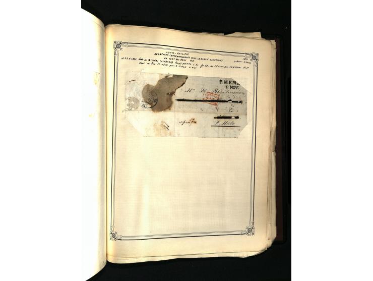 1757/1917, interessante Sammlung mit über 350 Briefen, dabei viel Vorphila bzw. markenlose Belege u.a. mit Kartenschluß, auße