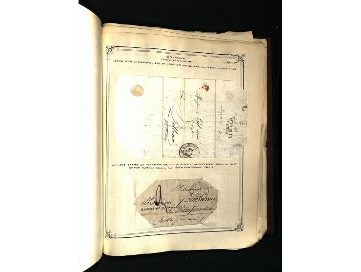 1757/1917, interessante Sammlung mit über 350 Briefen, dabei viel Vorphila bzw. markenlose Belege u.a. mit Kartenschluß, auße