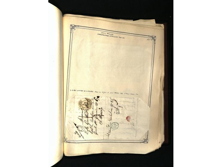 1757/1917, interessante Sammlung mit über 350 Briefen, dabei viel Vorphila bzw. markenlose Belege u.a. mit Kartenschluß, auße