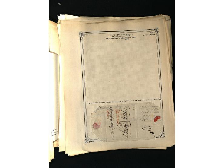 1757/1917, interessante Sammlung mit über 350 Briefen, dabei viel Vorphila bzw. markenlose Belege u.a. mit Kartenschluß, auße