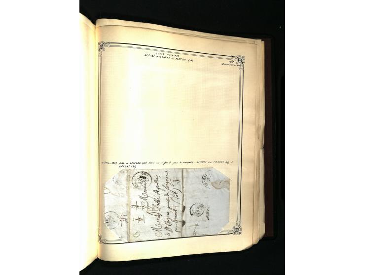 1757/1917, interessante Sammlung mit über 350 Briefen, dabei viel Vorphila bzw. markenlose Belege u.a. mit Kartenschluß, auße