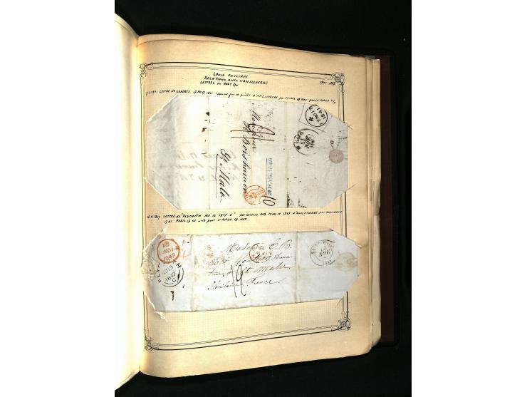 1757/1917, interessante Sammlung mit über 350 Briefen, dabei viel Vorphila bzw. markenlose Belege u.a. mit Kartenschluß, auße
