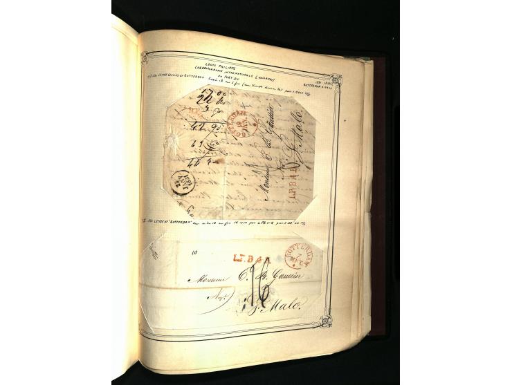 1757/1917, interessante Sammlung mit über 350 Briefen, dabei viel Vorphila bzw. markenlose Belege u.a. mit Kartenschluß, auße