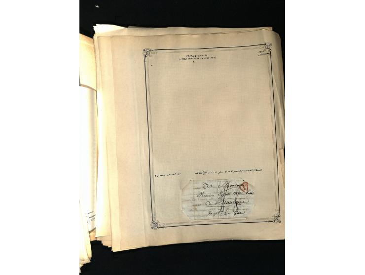 1757/1917, interessante Sammlung mit über 350 Briefen, dabei viel Vorphila bzw. markenlose Belege u.a. mit Kartenschluß, auße