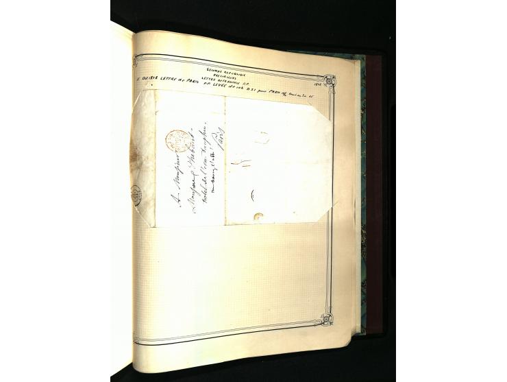 1757/1917, interessante Sammlung mit über 350 Briefen, dabei viel Vorphila bzw. markenlose Belege u.a. mit Kartenschluß, auße