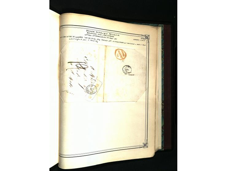 1757/1917, interessante Sammlung mit über 350 Briefen, dabei viel Vorphila bzw. markenlose Belege u.a. mit Kartenschluß, auße