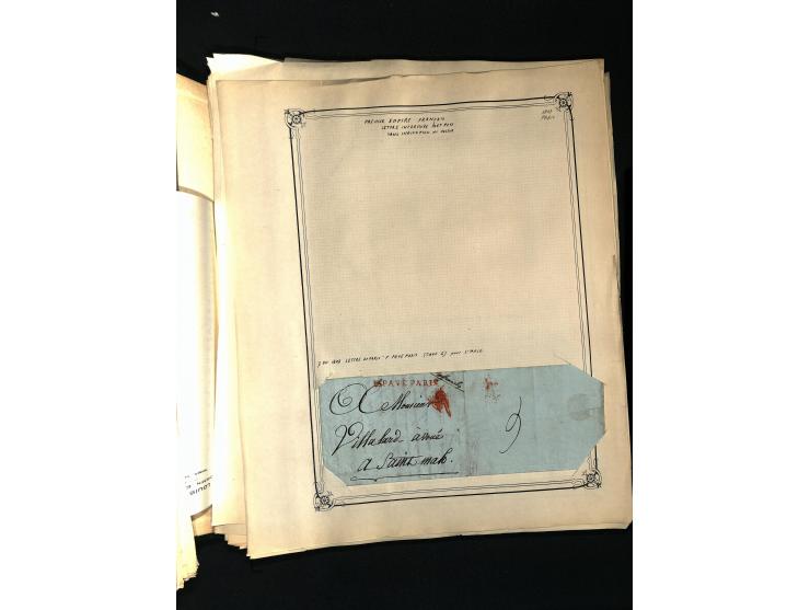 1757/1917, interessante Sammlung mit über 350 Briefen, dabei viel Vorphila bzw. markenlose Belege u.a. mit Kartenschluß, auße