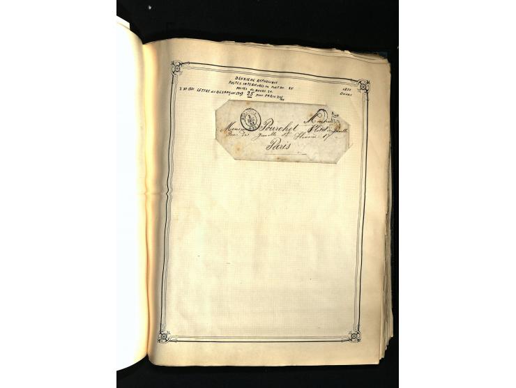 1757/1917, interessante Sammlung mit über 350 Briefen, dabei viel Vorphila bzw. markenlose Belege u.a. mit Kartenschluß, auße