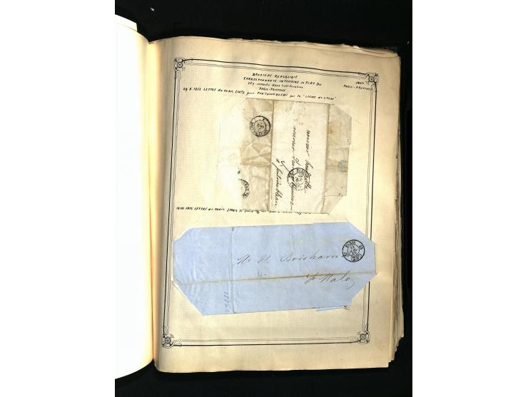 1757/1917, interessante Sammlung mit über 350 Briefen, dabei viel Vorphila bzw. markenlose Belege u.a. mit Kartenschluß, auße