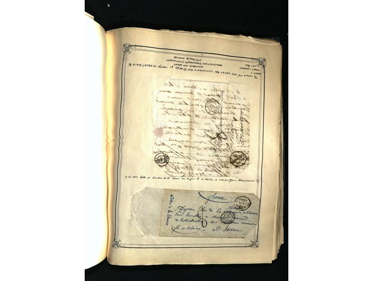 1757/1917, interessante Sammlung mit über 350 Briefen, dabei viel Vorphila bzw. markenlose Belege u.a. mit Kartenschluß, auße