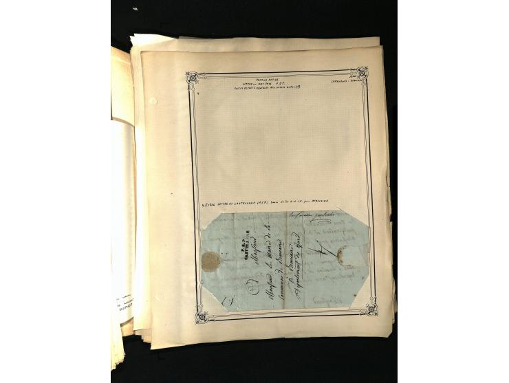 1757/1917, interessante Sammlung mit über 350 Briefen, dabei viel Vorphila bzw. markenlose Belege u.a. mit Kartenschluß, auße