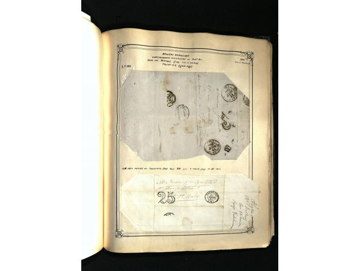 1757/1917, interessante Sammlung mit über 350 Briefen, dabei viel Vorphila bzw. markenlose Belege u.a. mit Kartenschluß, auße
