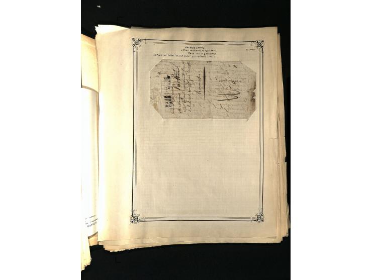 1757/1917, interessante Sammlung mit über 350 Briefen, dabei viel Vorphila bzw. markenlose Belege u.a. mit Kartenschluß, auße