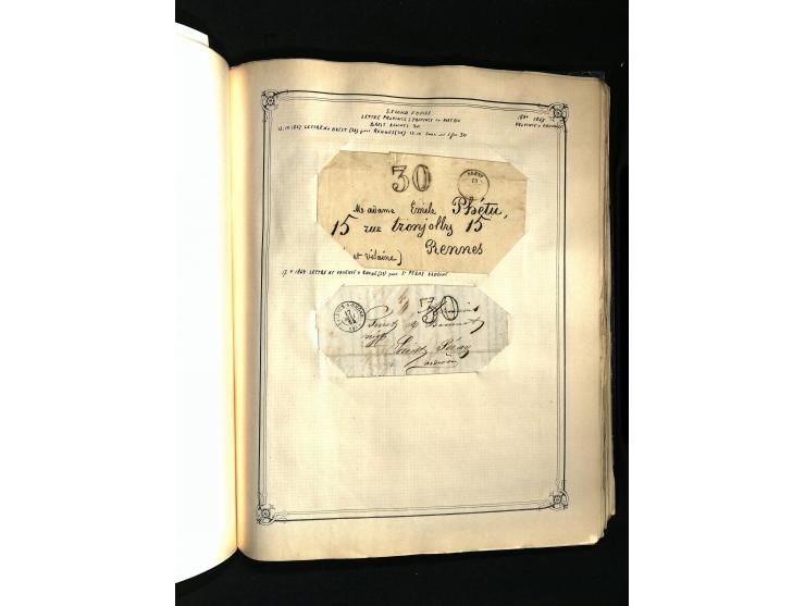 1757/1917, interessante Sammlung mit über 350 Briefen, dabei viel Vorphila bzw. markenlose Belege u.a. mit Kartenschluß, auße