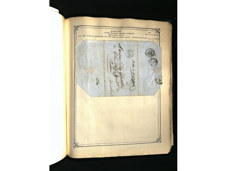 1757/1917, interessante Sammlung mit über 350 Briefen, dabei viel Vorphila bzw. markenlose Belege u.a. mit Kartenschluß, auße