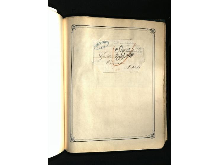1757/1917, interessante Sammlung mit über 350 Briefen, dabei viel Vorphila bzw. markenlose Belege u.a. mit Kartenschluß, auße