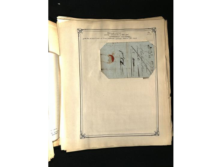 1757/1917, interessante Sammlung mit über 350 Briefen, dabei viel Vorphila bzw. markenlose Belege u.a. mit Kartenschluß, auße