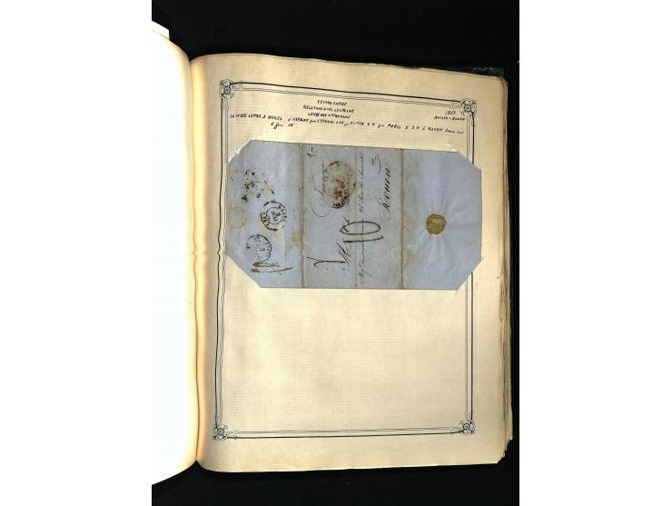 1757/1917, interessante Sammlung mit über 350 Briefen, dabei viel Vorphila bzw. markenlose Belege u.a. mit Kartenschluß, auße