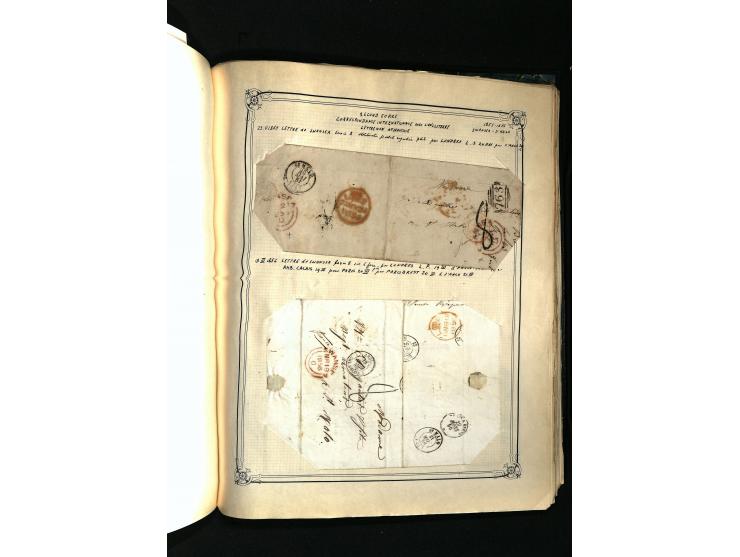 1757/1917, interessante Sammlung mit über 350 Briefen, dabei viel Vorphila bzw. markenlose Belege u.a. mit Kartenschluß, auße