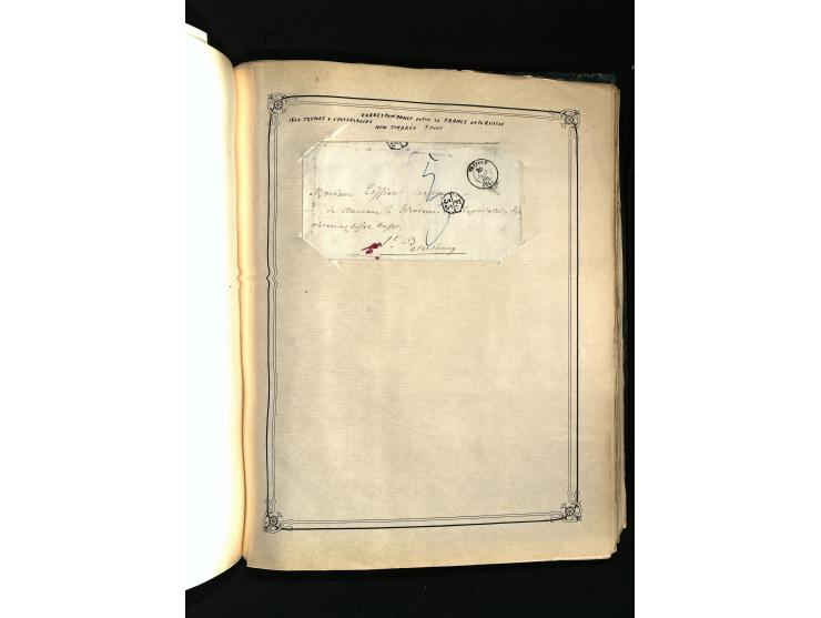 1757/1917, interessante Sammlung mit über 350 Briefen, dabei viel Vorphila bzw. markenlose Belege u.a. mit Kartenschluß, auße