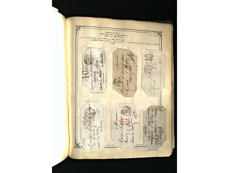 1757/1917, interessante Sammlung mit über 350 Briefen, dabei viel Vorphila bzw. markenlose Belege u.a. mit Kartenschluß, auße