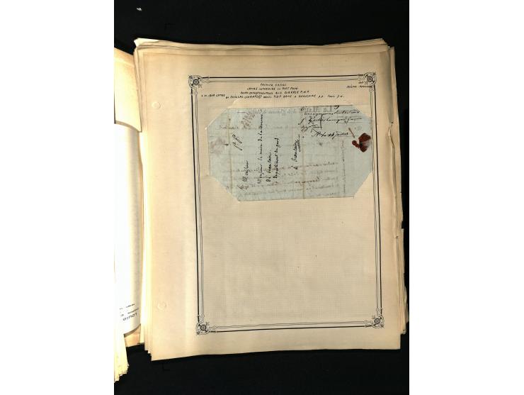 1757/1917, interessante Sammlung mit über 350 Briefen, dabei viel Vorphila bzw. markenlose Belege u.a. mit Kartenschluß, auße