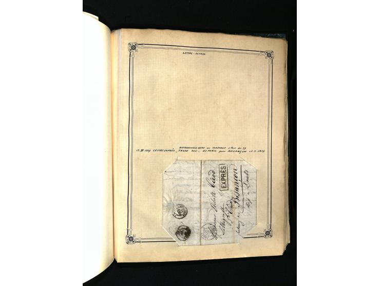 1757/1917, interessante Sammlung mit über 350 Briefen, dabei viel Vorphila bzw. markenlose Belege u.a. mit Kartenschluß, auße