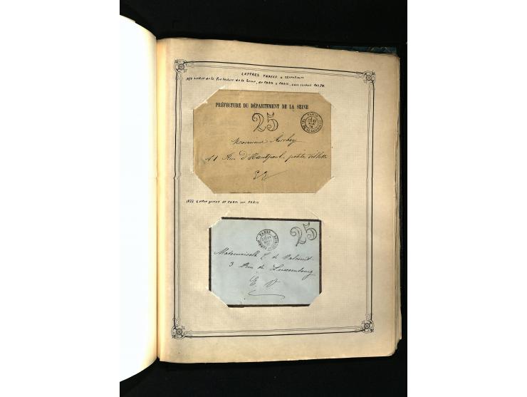 1757/1917, interessante Sammlung mit über 350 Briefen, dabei viel Vorphila bzw. markenlose Belege u.a. mit Kartenschluß, auße