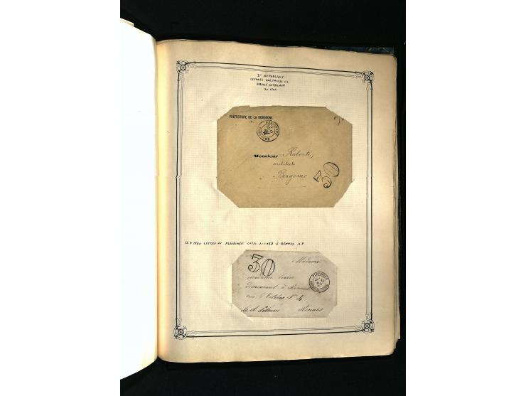 1757/1917, interessante Sammlung mit über 350 Briefen, dabei viel Vorphila bzw. markenlose Belege u.a. mit Kartenschluß, auße