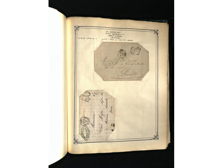1757/1917, interessante Sammlung mit über 350 Briefen, dabei viel Vorphila bzw. markenlose Belege u.a. mit Kartenschluß, auße