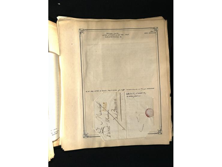 1757/1917, interessante Sammlung mit über 350 Briefen, dabei viel Vorphila bzw. markenlose Belege u.a. mit Kartenschluß, auße