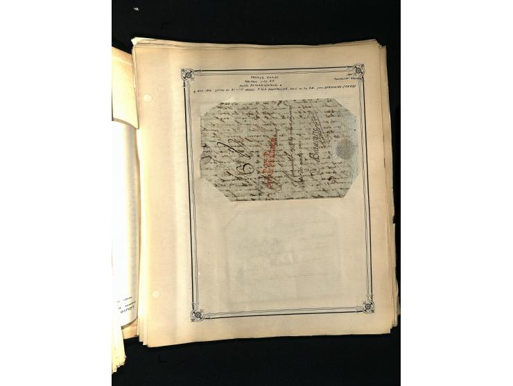 1757/1917, interessante Sammlung mit über 350 Briefen, dabei viel Vorphila bzw. markenlose Belege u.a. mit Kartenschluß, auße