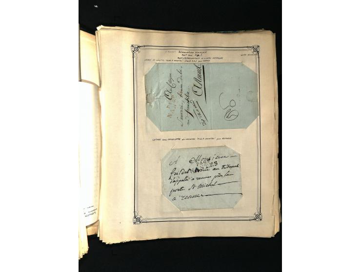 1757/1917, interessante Sammlung mit über 350 Briefen, dabei viel Vorphila bzw. markenlose Belege u.a. mit Kartenschluß, auße