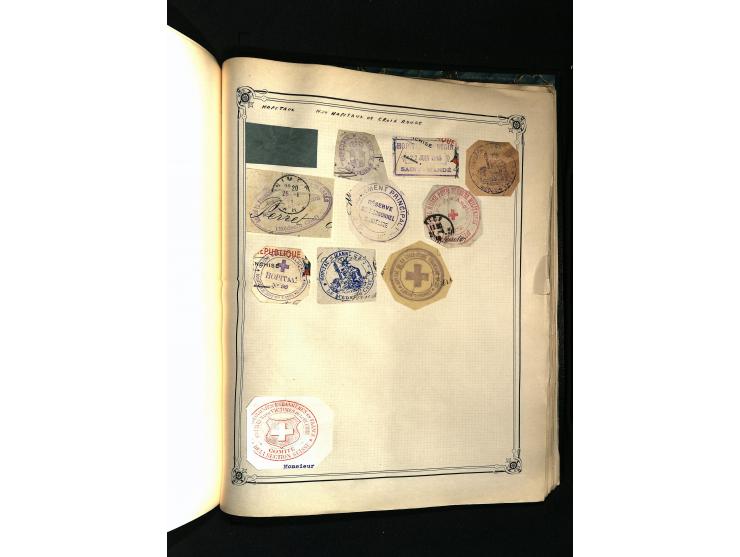 1757/1917, interessante Sammlung mit über 350 Briefen, dabei viel Vorphila bzw. markenlose Belege u.a. mit Kartenschluß, auße