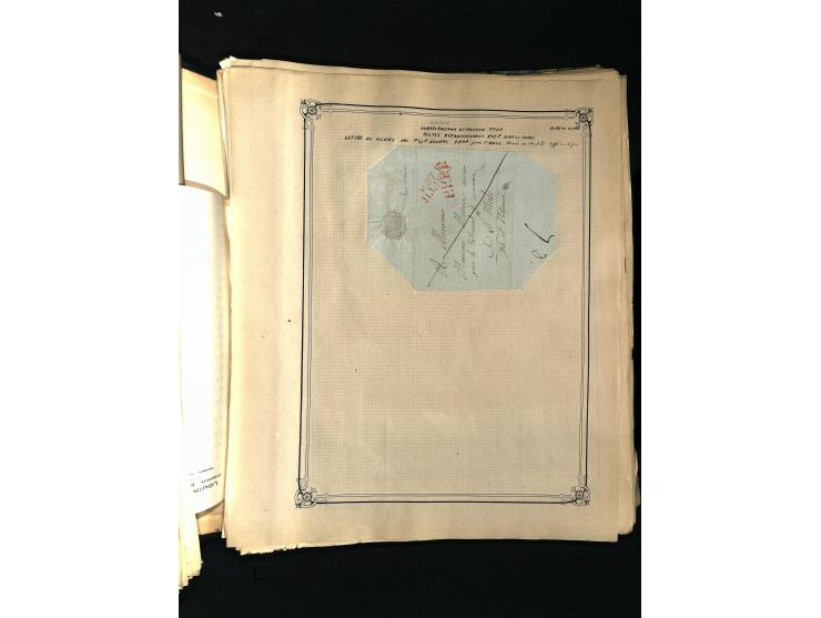 1757/1917, interessante Sammlung mit über 350 Briefen, dabei viel Vorphila bzw. markenlose Belege u.a. mit Kartenschluß, auße