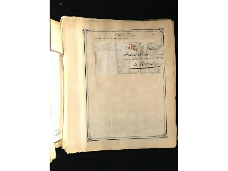 1757/1917, interessante Sammlung mit über 350 Briefen, dabei viel Vorphila bzw. markenlose Belege u.a. mit Kartenschluß, auße