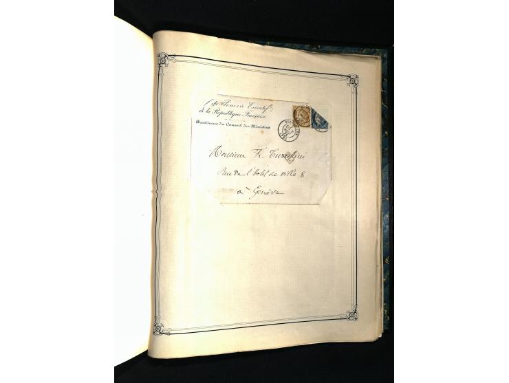 1757/1917, interessante Sammlung mit über 350 Briefen, dabei viel Vorphila bzw. markenlose Belege u.a. mit Kartenschluß, auße