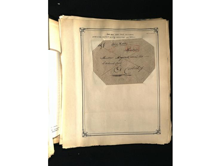 1757/1917, interessante Sammlung mit über 350 Briefen, dabei viel Vorphila bzw. markenlose Belege u.a. mit Kartenschluß, auße