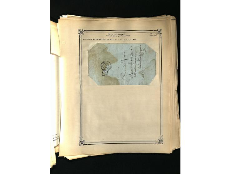 1757/1917, interessante Sammlung mit über 350 Briefen, dabei viel Vorphila bzw. markenlose Belege u.a. mit Kartenschluß, auße
