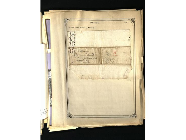 1757/1917, interessante Sammlung mit über 350 Briefen, dabei viel Vorphila bzw. markenlose Belege u.a. mit Kartenschluß, auße