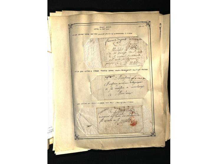 1757/1917, interessante Sammlung mit über 350 Briefen, dabei viel Vorphila bzw. markenlose Belege u.a. mit Kartenschluß, auße