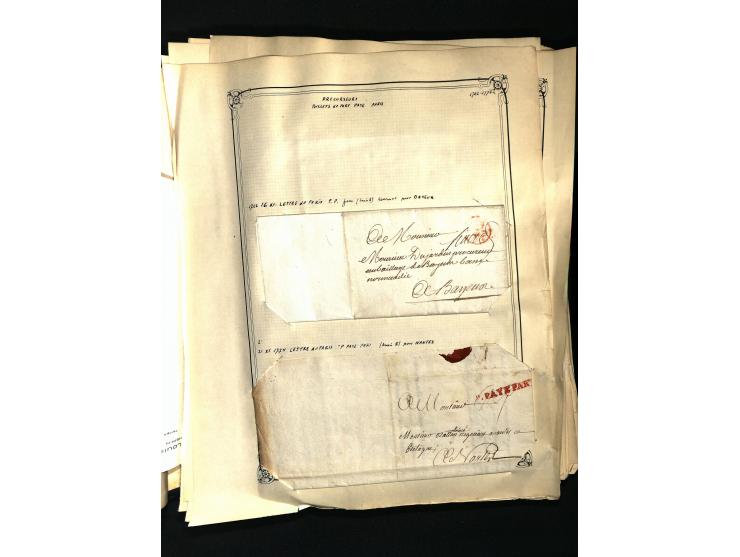 1757/1917, interessante Sammlung mit über 350 Briefen, dabei viel Vorphila bzw. markenlose Belege u.a. mit Kartenschluß, auße