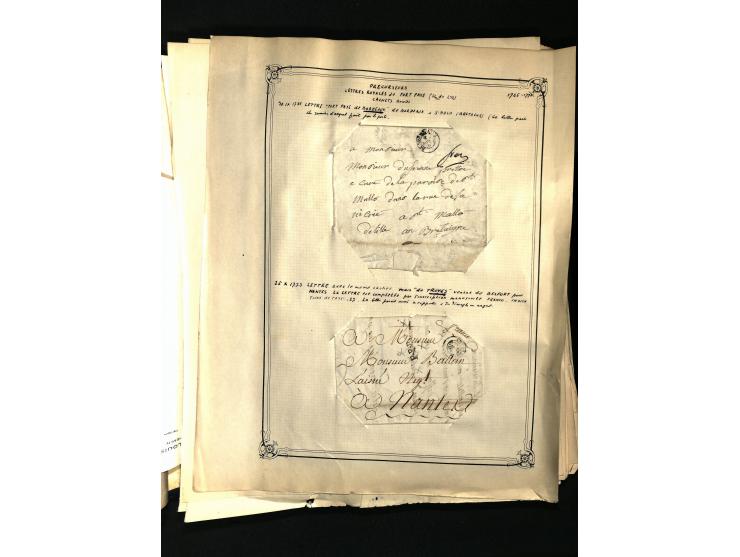 1757/1917, interessante Sammlung mit über 350 Briefen, dabei viel Vorphila bzw. markenlose Belege u.a. mit Kartenschluß, auße