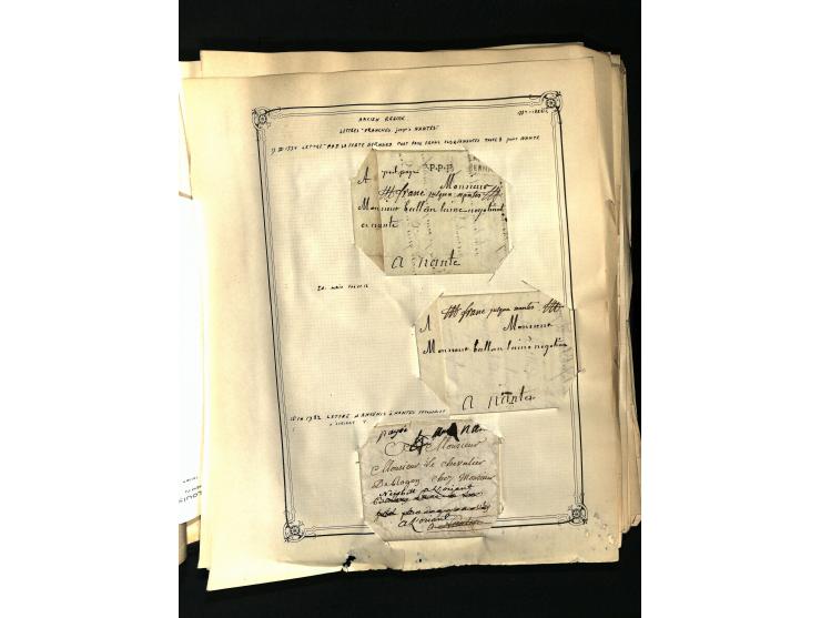 1757/1917, interessante Sammlung mit über 350 Briefen, dabei viel Vorphila bzw. markenlose Belege u.a. mit Kartenschluß, auße