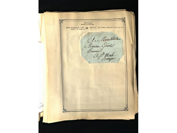 1757/1917, interessante Sammlung mit über 350 Briefen, dabei viel Vorphila bzw. markenlose Belege u.a. mit Kartenschluß, auße