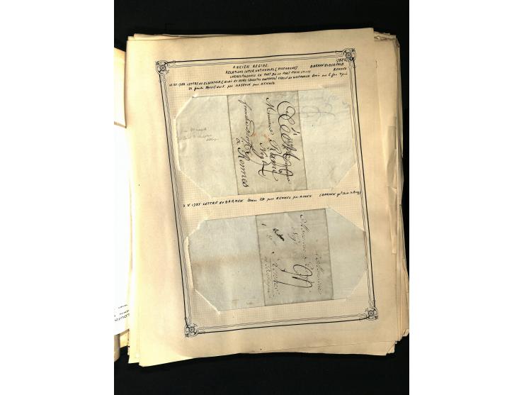 1757/1917, interessante Sammlung mit über 350 Briefen, dabei viel Vorphila bzw. markenlose Belege u.a. mit Kartenschluß, auße
