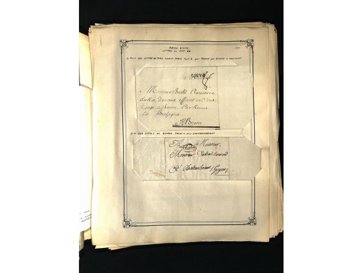 1757/1917, interessante Sammlung mit über 350 Briefen, dabei viel Vorphila bzw. markenlose Belege u.a. mit Kartenschluß, auße